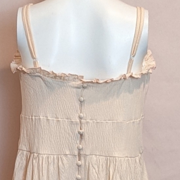 ASOS Pink Strappy Wide Leg Button Up Back Jumpsuit size 6 - Picture 6 of 10